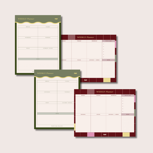 TST Weekly Planners x4