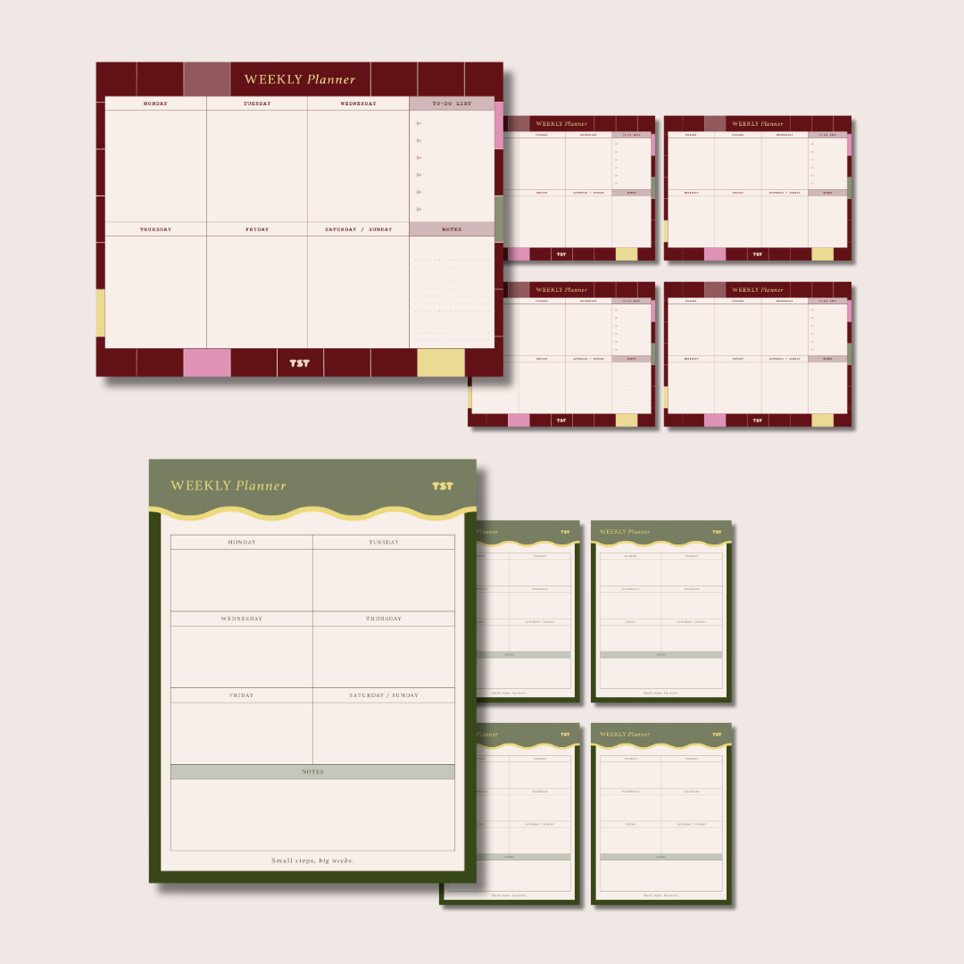 TST Weekly Planners x10