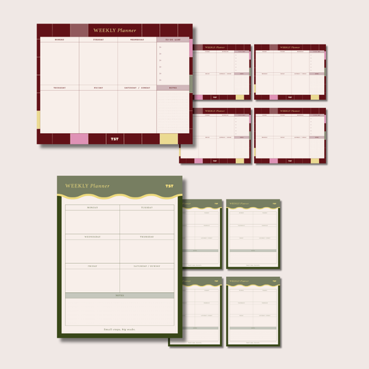 TST Weekly Planners x10